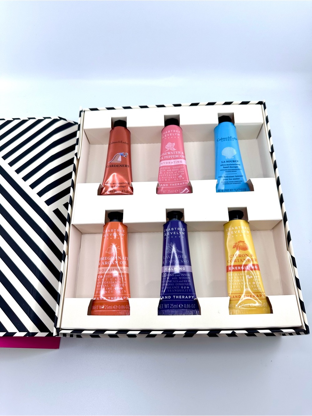NIB Crabtree & Evelyn The Six Pistols Hand Therapy Set